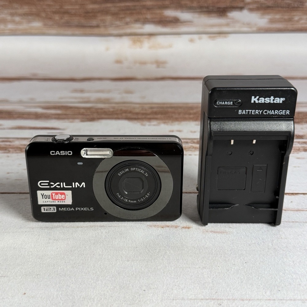 Casio Exilim EX-Z90 Digital Camera Black Repairs Parts As-Is Used Only